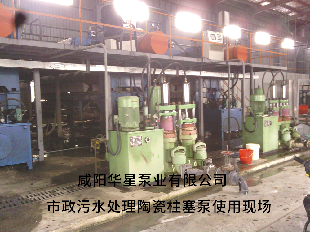 市政污水處理陶瓷柱塞泵使用現(xiàn)場4